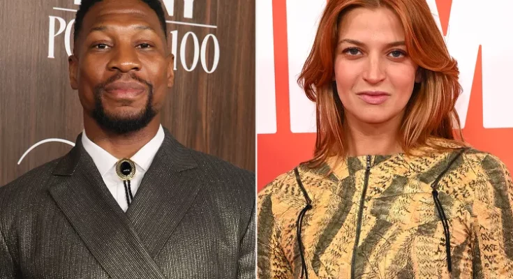 (L-R) Jonathan Majors, Grace Jabbari. Photo: Rodin Eckenroth/Getty; Jeff Spicer/Getty