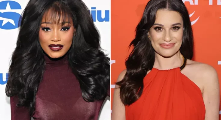 Keke Palmer (left) and Lea Michele. Photo: Cindy Ord/Getty (2)