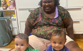 Gabourey Sidibe and her twins. Photo: BRANDON FRANKEL/Instagram