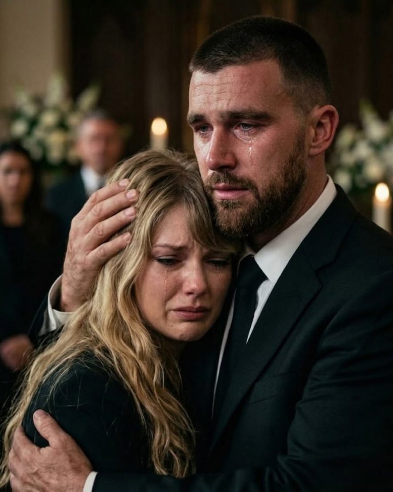 “Travis Kelce Struggles Through Heartbreaking Announcement as Taylor Swift Holds His Hand”