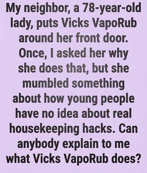 Amazing Trick With Vicks VapoRub: A Natural Spider Repellent?
