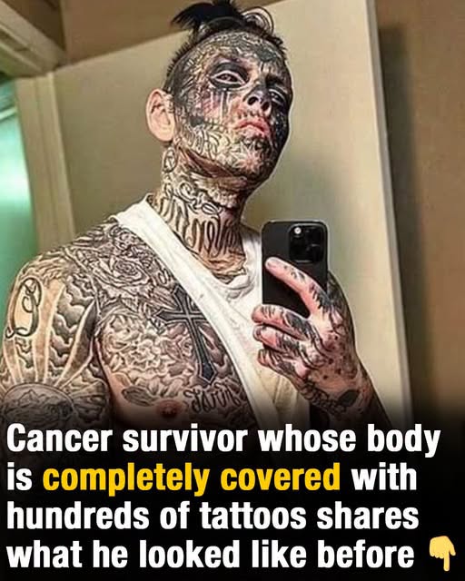 Man spends $70k to tattoo his entire body and eyeballs
