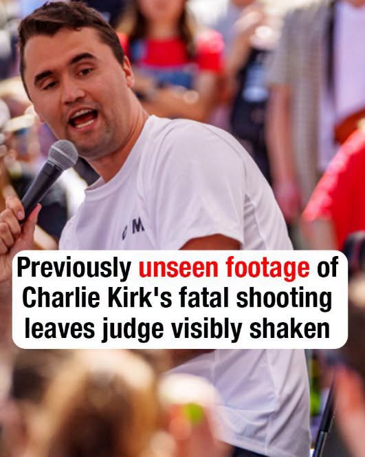 Previously unseen footage of Charlie Kirk’s fatal shooting leaves judge visibly shaken