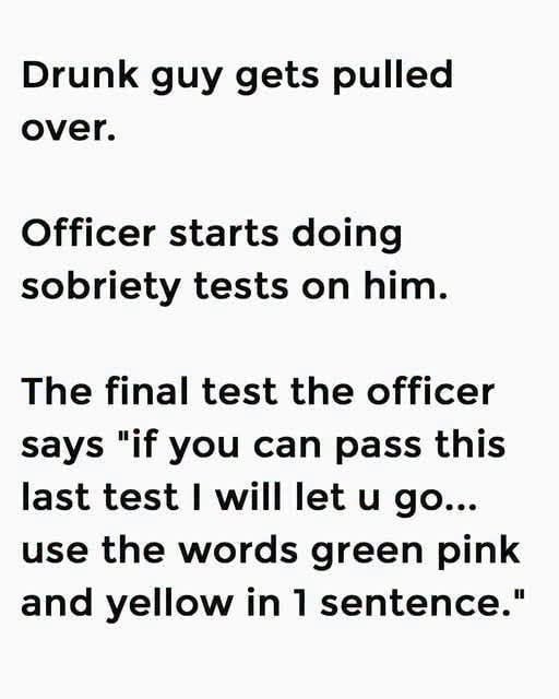 Drunk Gets Pulled Over
