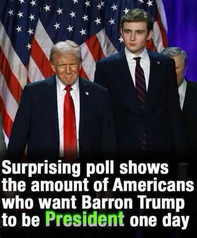 Shock poll reveals how many Americans would want Barron Trump as future President
