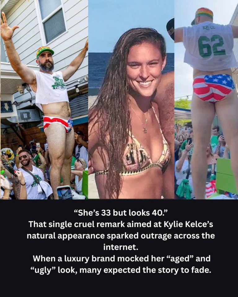 A Luxury Brand Mocked Kylie Kelce’s Natural Look — Jason Kelce Shut Them Down
