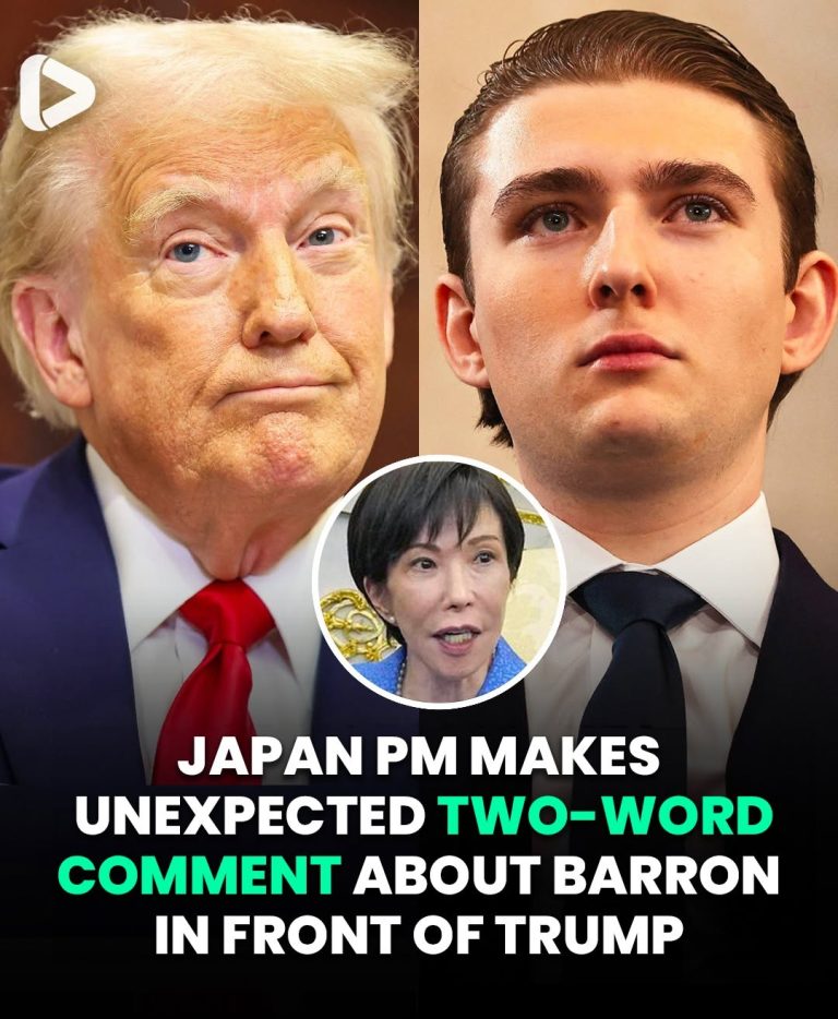 Japan PM Makes Bold Two-Word Comment About Barron In Front Of Donald Trump