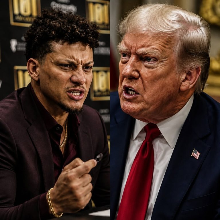“Are you deaf, blind, or just too d.a.m.n cowardly to admit this administration poisoned the system from top to bottom?” Patrick Mahomes snapped, his palm slamming hard against the table.