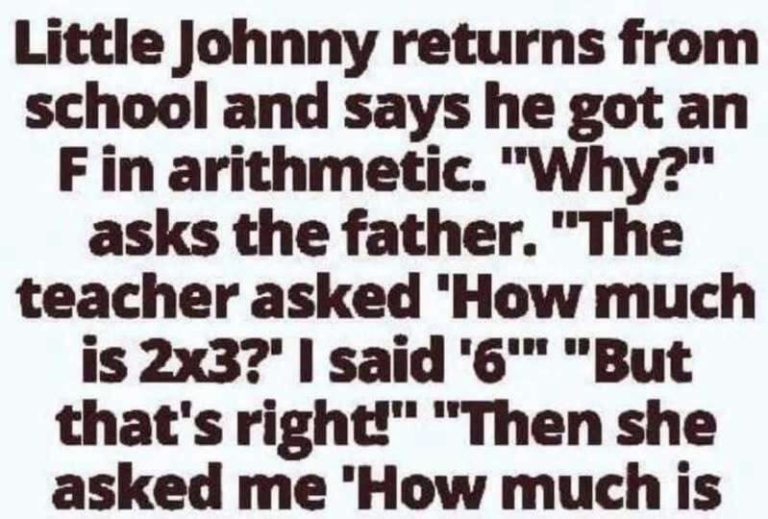 WHEN MATH FAILS AND MARRIAGE EXPLODES