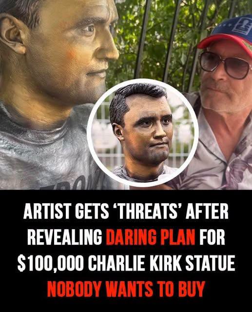 Artist reveals daring plan for $100,000 Charlie Kirk statue nobody wants to buy