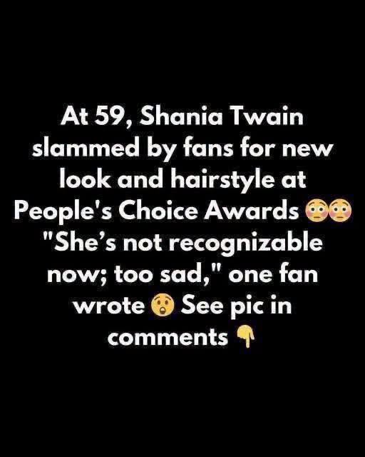 Shania Twain catched heat for blonde look at awards show