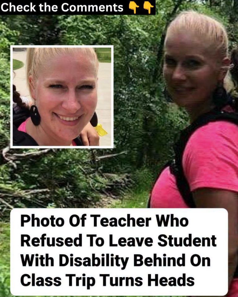 Photo Of Teacher Who Refused To Leave Student With Disability Behind On Class Trip Turns Heads, Zoom Out And You’ll See Why