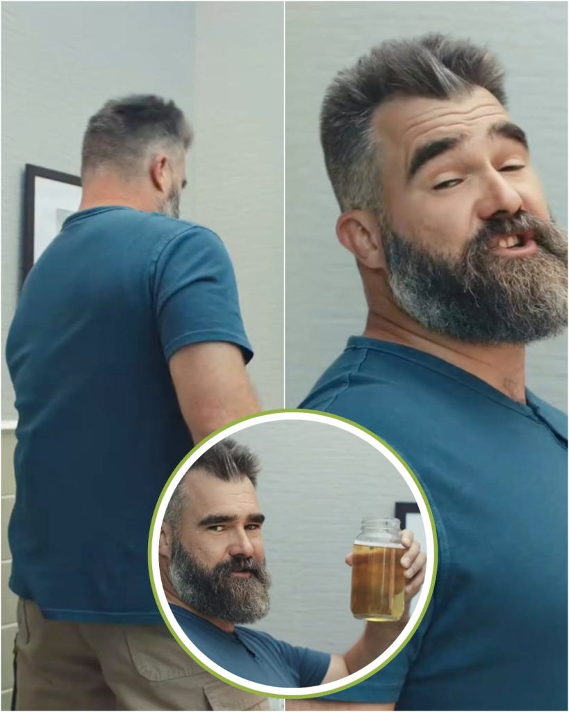 Jason Kelce’s Bizarre New Beer Ad Has Him Peeing In A Cup — And It’s Going Viral [VIDEO]