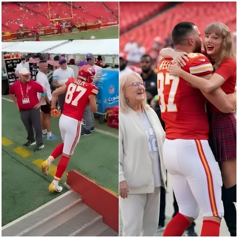 First Look at the Moment Travis Kelce Spots Taylor Swift Arriving With Her Mom Andrea and His Mom Donna Kelce and CHARGES OVER to Rush and Kiss Her, Showing Just How Much He Misses Her After Not Seeing Her Since Training Camp Began – Fans Can’t Stop Replaying the Irresistibly Adorable Moment… See the First 6-Minute Never-Before-Seen Clip…