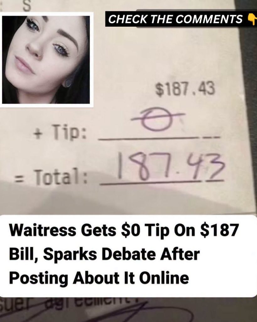 Waitress Gets $0 Tip On $187 Bill, Sparks Debate After Posting About It Online
