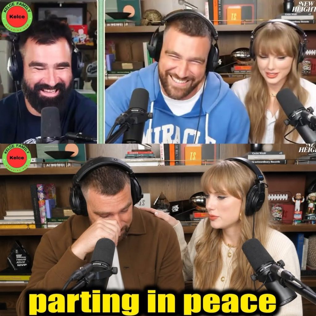 Raw Emotion on Air: Travis Kelce’s Heartfelt Reaction When Taylor Swift Discusses Their Past Agreement on New Heights