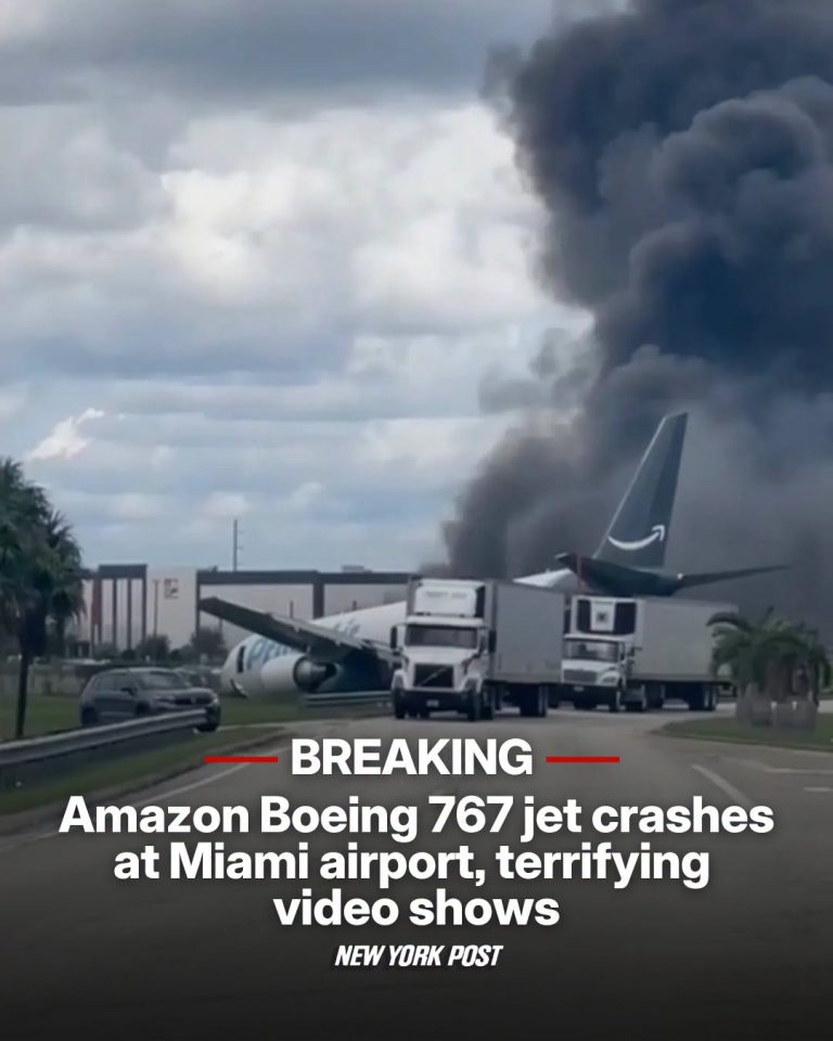 At least 5 dead, 5 injured after Amazon Boeing 767 cargo plane crashes at Miami airport