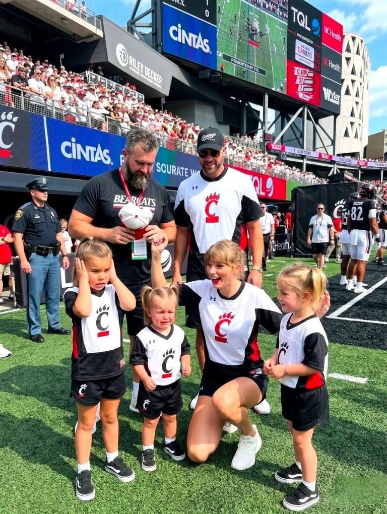 Taylor Swift Goes Full ‘Aunt Mode’ With Jason Kelce’s Three Daughters