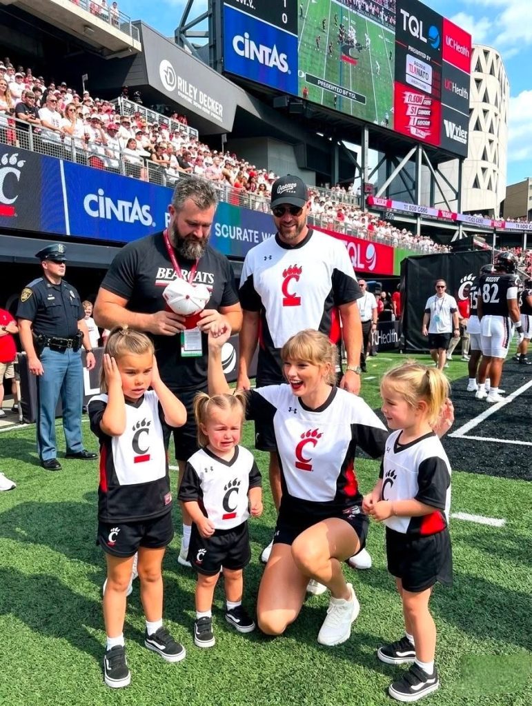 Taylor Swift Goes Full “Aunt Mode” as She Adorably Chases and Teaches Silly Cheers to Jason Kelce’s Three Daughters Wyatt, El