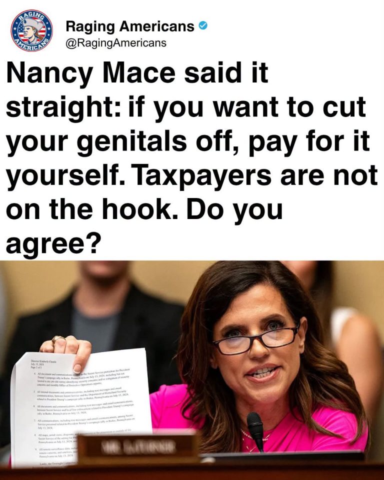 Nancy Mace Sparks Debate Over Taxpayer Funding for Gender-Affirming Care