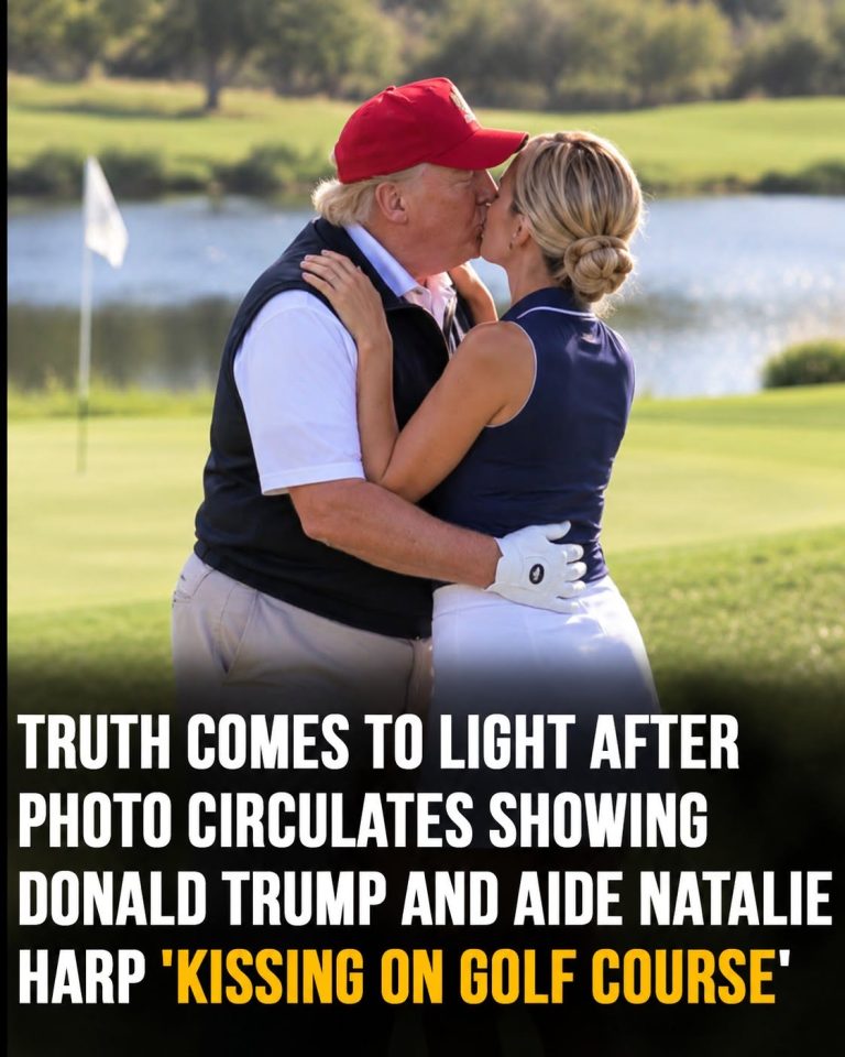 Photo of Donald Trump and Natalie Harp Kissing Goes Viral Online