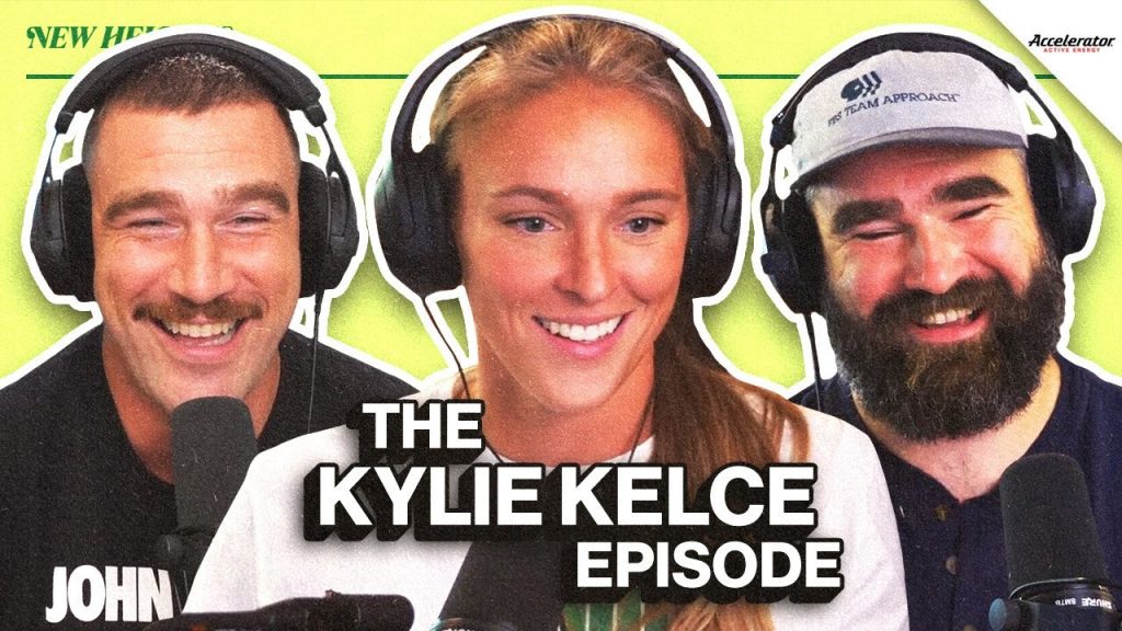 Kylie Kelce Joins New Heights to Talk NFL Wife Life and Setting Up Travis