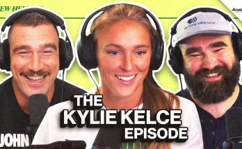 Kylie Kelce Joins New Heights to Talk NFL Wife Life and Setting Up Travis