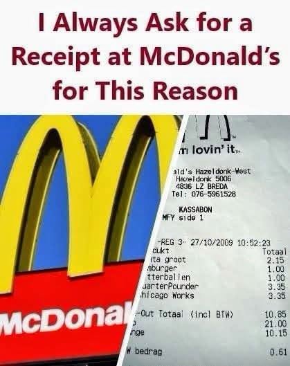 Why I Always Ask for a Receipt at McDonalds, And How It Quietly Improves the Entire Experience!