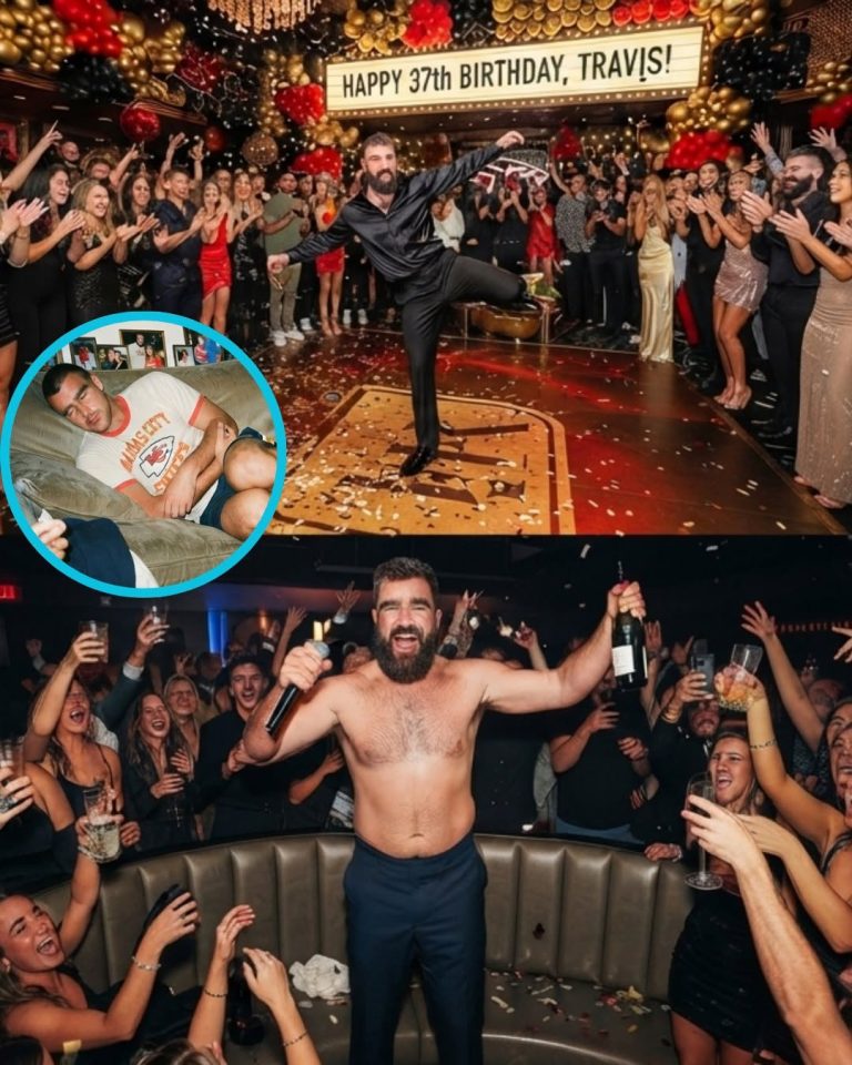 Travis Kelce’s 37th Birthday Bash Goes WILD! 🎂🏈❤️ Jason Kelce Shares a Hilarious Throwback of His Little Brother Sleeping Before Revealing New Photos From the Celebration — But Travis Steals the Spotlight With His Epic Dance Moves as Wife Taylor Swift Bursts Into Laughter, While Shirtless Jason Kelce Takes Over as the Ultimate Hype Man! 🔥😂 See the Never-Before-Seen Birthday Moments Fans Can’t Stop Talking About!