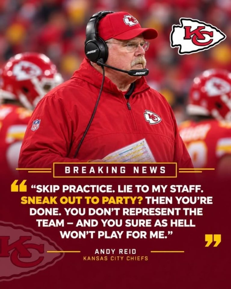 Kansas City Chiefs head coach Andy Reid has shocked the NFL world by suspending three veteran star players after they were allegedly caught partying at a downtown Kansas City nightclub on Friday night — just hours after they missed team practice earlier that day, citing “health reasons.”