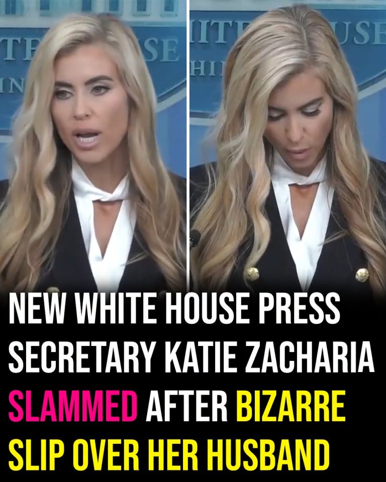 New White House press secretary slammed after bizarre slip over her husband