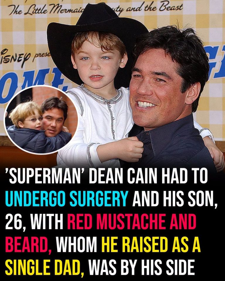 Dean Cain raised his son as a single dad now he’s all grown up with a striking red mustache and beard